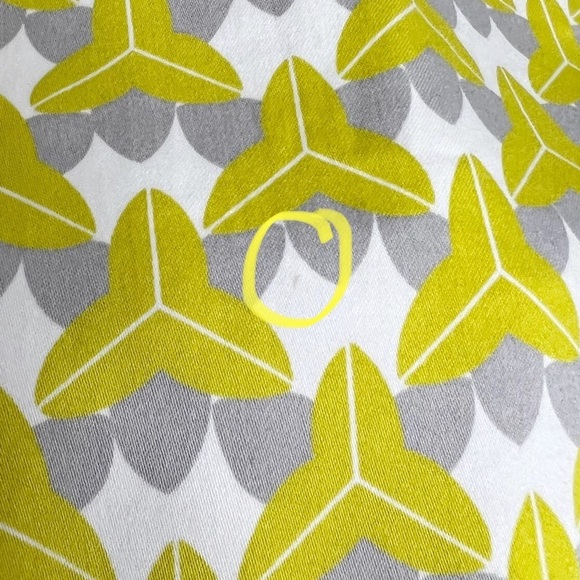 Banana Republic Milly Collection Chartreuse Geometric Print Mini Skirt - Picture 6 of 13